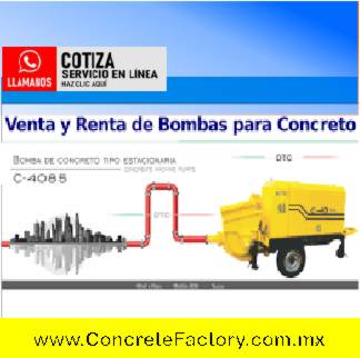 Renta de bomba estacionaria pluma para lanzar concrerto lanzado premezclado.JPG